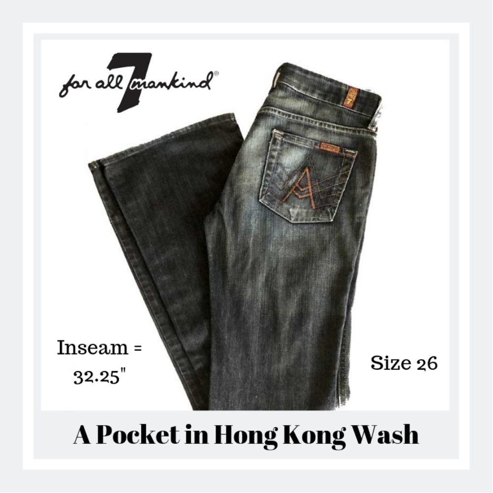 7 for all Mankind A Pocket Jeans in Hong Kong Wash